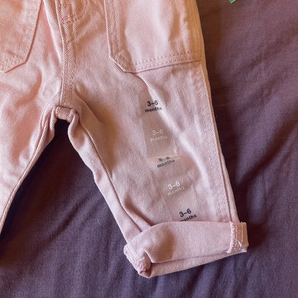 NWT 3-6month GAP baby - Pink denim and Navy Blue long sleeve outfit